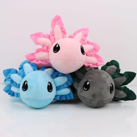 Peluche Ajolote Colores Kawaii Juguete Bonito Niños Regalo