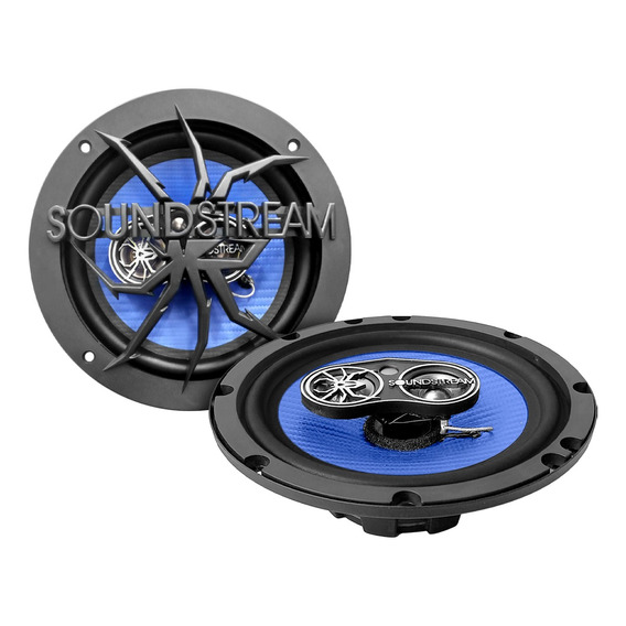 Bocinas Para Auto 6.5 Pp Fibra De Carbono 4 Vías Soundstream