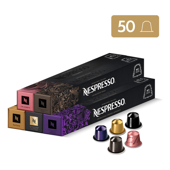 Cápsulas De Café Nespresso Pack Favoritos - 50 Cápsulas