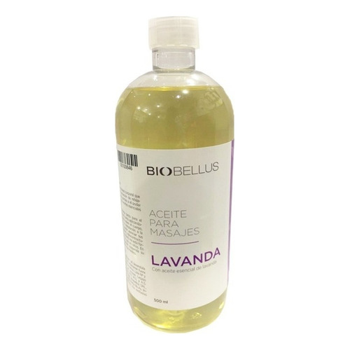  Aceite Masaje Lavanda Biobellus Corporal Piel 500ml Tipo de envase Botella Tipos de piel Todas