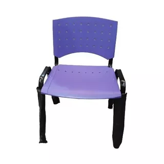 Silla De Escritorio Zr Equipamientos Lisy Fija Plástica S/brazos  Violeta