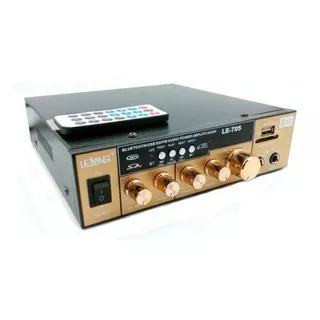 Amplificador Receiver Usb Bluetooth Rádio Fm Som Ambiente