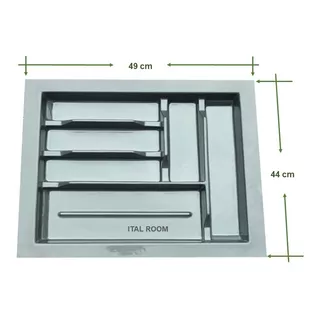 Cubiertero Porta Cubiertos Para Empotrar Plástico 44cmx49cm