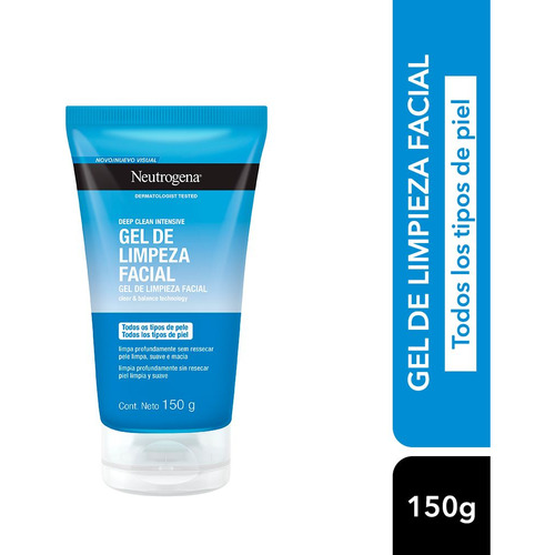 Neutrogena Deep Clean Gel Limpiador Facial X 150grs Tipo De Piel Mixta