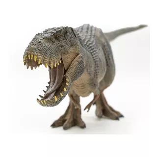 Figura De Dinosaurio Tiranosauro Rex Gris Jurassic 40 Cm