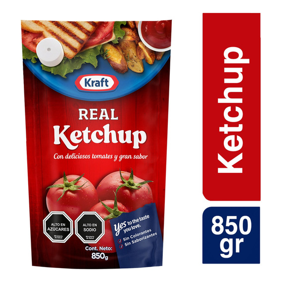 Ketchup Kraft Real Ketchup Doypack 850g