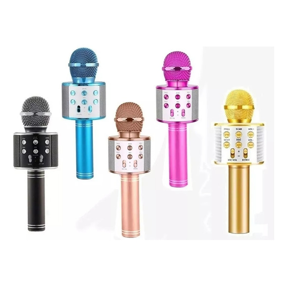 Micrófono Karaoke Niños 5w Bluetooth Efectos De Voz Parlante