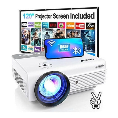 Proyector Wifi Bluetooth Nativo 1080p, Visoud