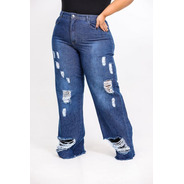 Calça Feminina Plus Size Jeans Cintura Alta 46 Á 60 Promoção