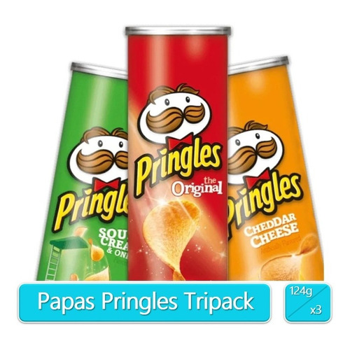 Papas Crujientes Pringles Americanas Importadas Tripack