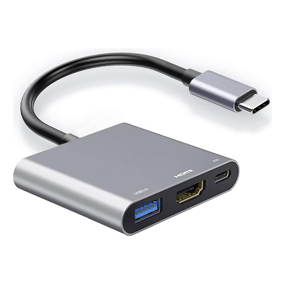 Adaptador Convertidor Usb 3.0 Tipo C A Hdmi 4k 3 En 1