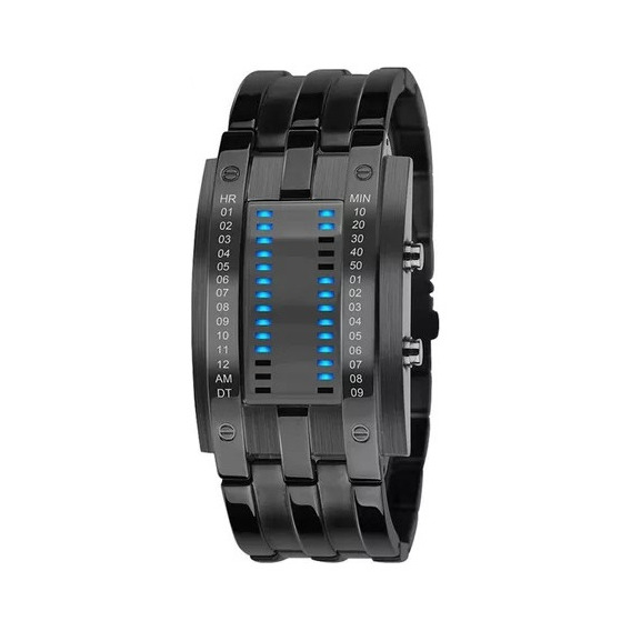 Reloj Led Binario Moda Electrónico Reloj Futuro Viento