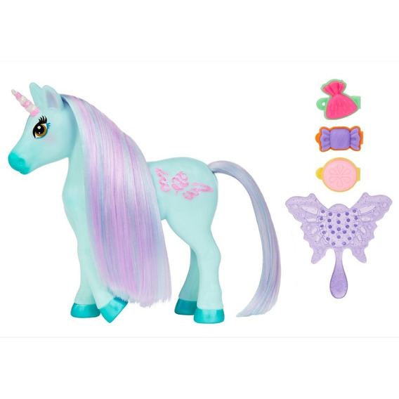 Munecas Fashion Unicornio Dream Ella Sea Glass Con Cepillo