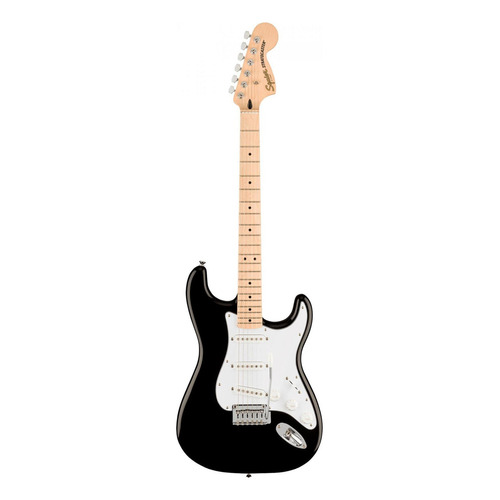 Guitarra eléctrica Squier by Fender Affinity Series Stratocaster de álamo black brillante con diapasón de arce