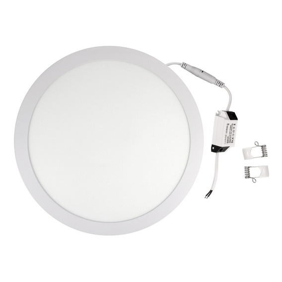 Plafon Led 24w Techo Embutir Redondo Lampara Color Luz cálida