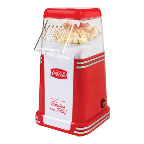 Máquina de palomitas Nostalgia RHP310COKE aire caliente roja 1040W 120V