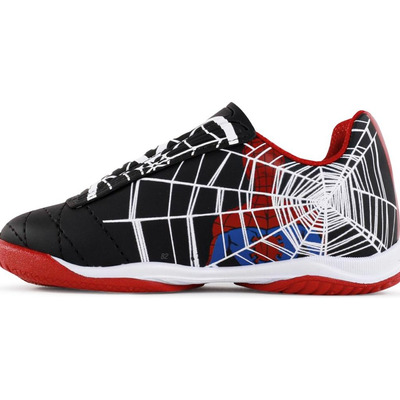 Kit Chuteira Indoor + Bola Dray Marvel Homem Aranha - Preto