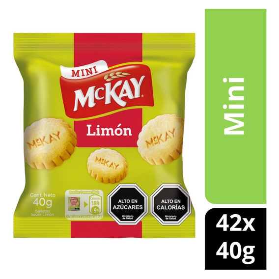 Galletas Mckay® Mini Limón 40g Pack X42