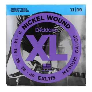  D'addario Nickel Wound Exl115 Guitarra Eléctrica Kit  6 Unidades