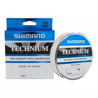 200 Metros De Linha Monofilamento Shimano Technium 0,225mm