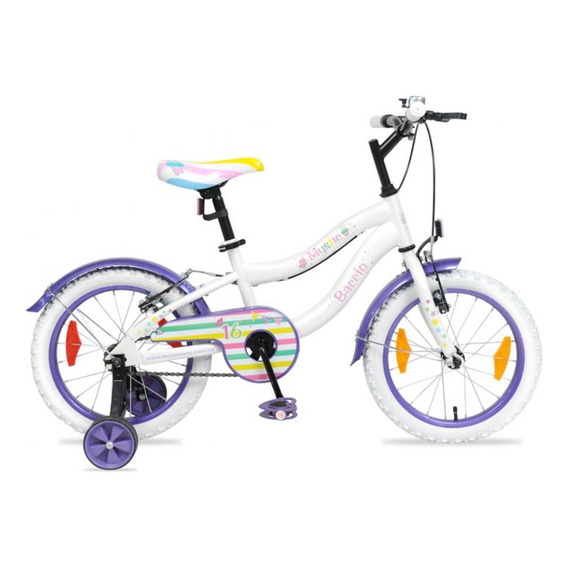 Bicicleta Baccio Mystic Rodado 16 Calidad Color Blanco/violeta Tamaño Del Cuadro 16