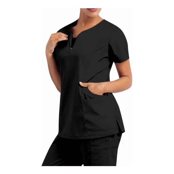 Top /polera Mujer-uniformes Clínicos Para Enfermera O Médico