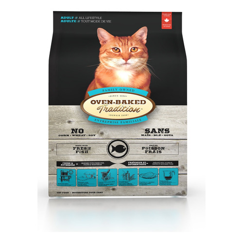 Oven Baked Tradicional Adult Cat De Pescado 2,27 Kg