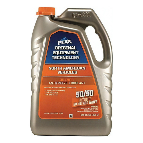 Anticongelante Peak Oet Naranja Vehículos Americanos 3.78l