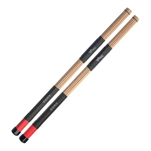 Palillos Stagg Sms2 Hot Rods Medium + Estuche Color Marrón claro Tamaño Mediano