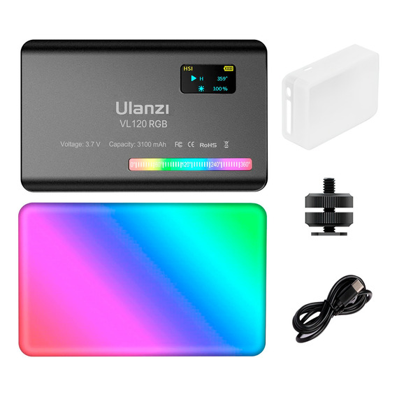 Luz Led Rgb Difuminado Ulanzi Vl120 Para Video Fotografía