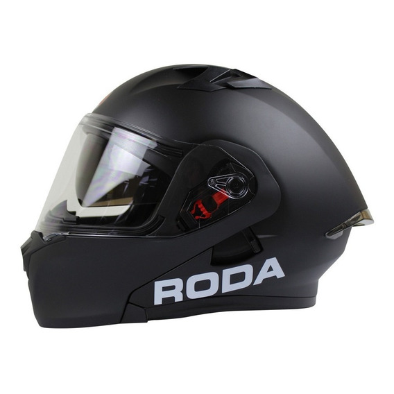 Casco Roda Abatible Diseño Gp Certificado Negro Mate Rush Ns Color Negro Tamaño Del Casco Mediano