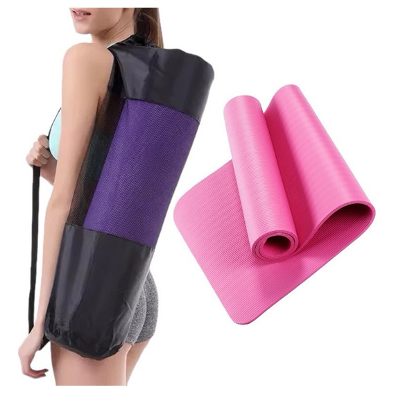 Colchoneta Yoga Mat Pilates Fitness Gym Antideslizante 10 Mm