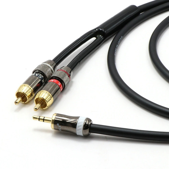 Cable Audio Plug 3.5mm A Rca 100% Cobre Libre Oxigeno 1.5 Mt