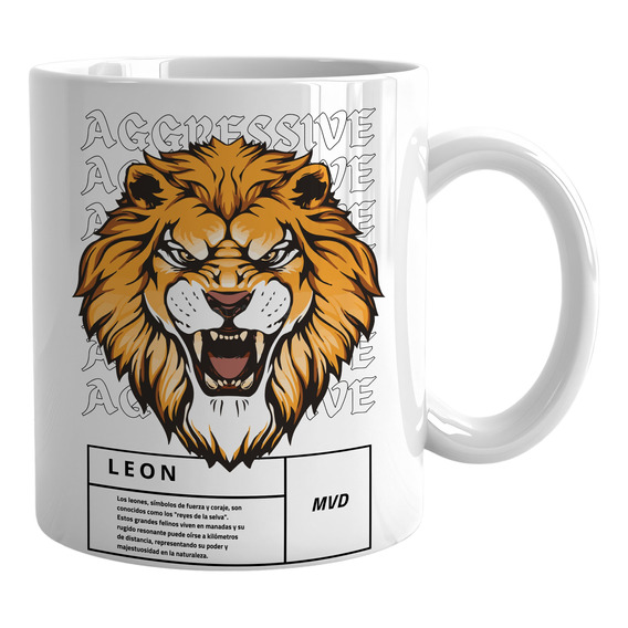 Taza León Agresivo Montevideo