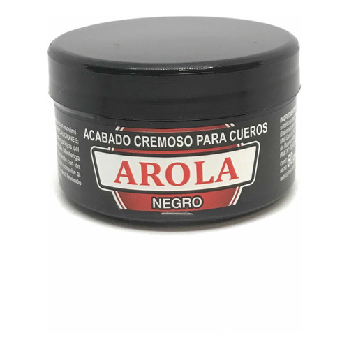 Crema Arola Para Cueros. 60gr. Color Negro.