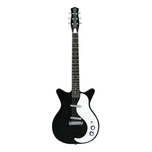 Guitarra eléctrica para zurdo Danelectro 1959 Guitars '59M NOS+ shorthorn de abeto black poliéster con diapasón de granadillo brasileño