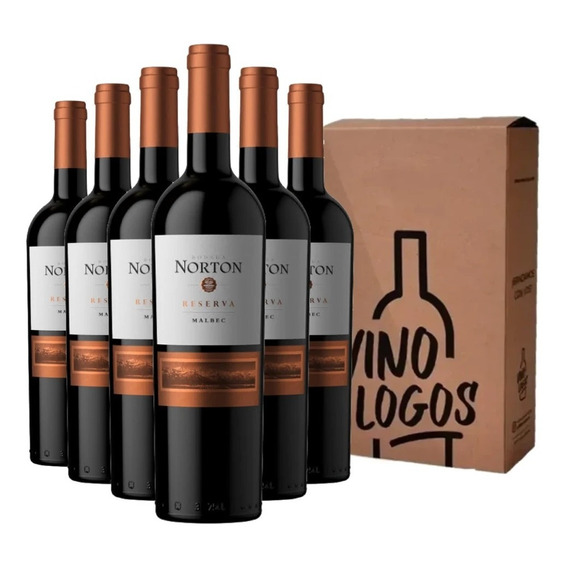 Vino Norton Reserva Malbec Caja X6 - Oferta Vinologos