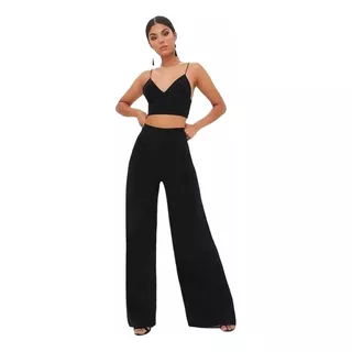 Pantalon Palazzo Tela Sofia De Moda