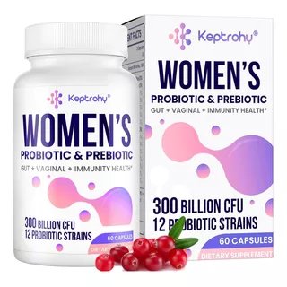 Probioticos Y Prebioticos Para Mujeres + Cranberry 60 Capsu