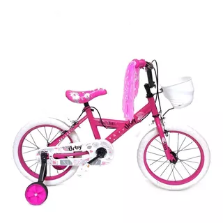 Bicicleta Paseo Dencar Urby 7126 R16 Color Rosa Con Ruedas De Entrenamiento  