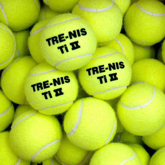 100 Pelotas De Tenis Marca Tre-nis Titanium Caja A Granel