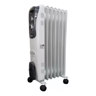 Calefactor De 3 Velocidades Con Radiador 1500w Midea Color Blanco