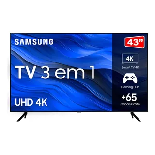 Smart Tv Samsung 43 Polegadas 3 Em 1 Cristal Uhd 4k 43cu7700