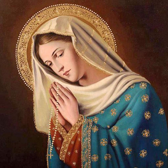 Pinturas De Diamantes De Virgen Diy 5d Para Decoración De Ho