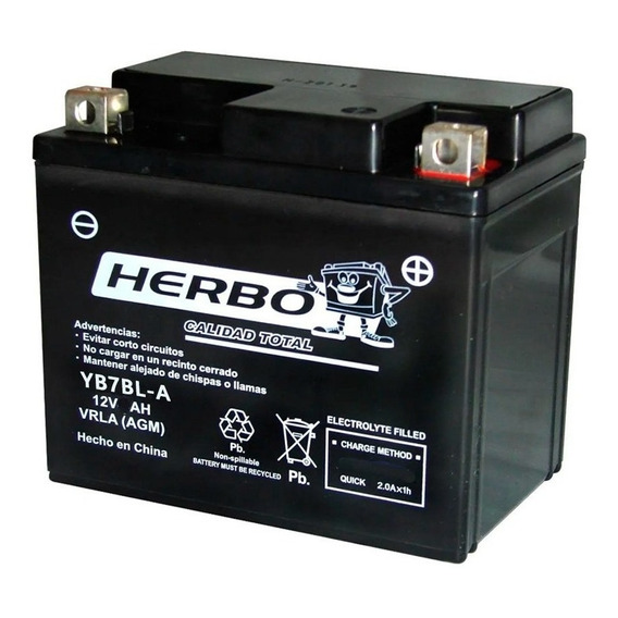 Bateria Moto Herbo Yb7bl-a Storm Skua - Fas Motos