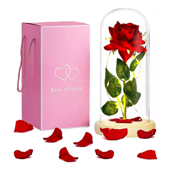 Flor Eterna Rojo Rosa Regalos Para Ella La Flor La Eternidad