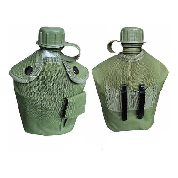 Cantinplora Estilo Militar Incluye Funda Y Vaso De Aluminio.