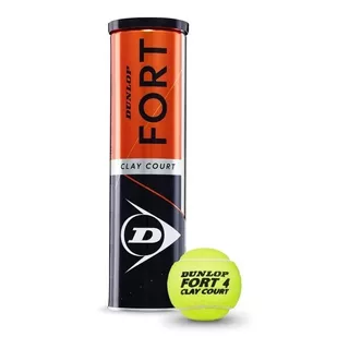 Tubo Pelotas Tenis Dunlop Fort Clay X4 Ofic Master Polvo Cke