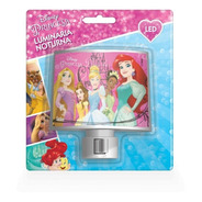 Abajur Luminária De Tomada Bivolt Led Princesas Disney Gedex