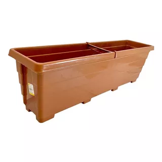 Floreira De Chão 80cm Vaso Jardineira Grande Plantas E Horta Cor Terracota